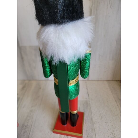 Unique 15"‎ nutcracker drummer glitter wooden home decor Xmas - Picture 8 of 8